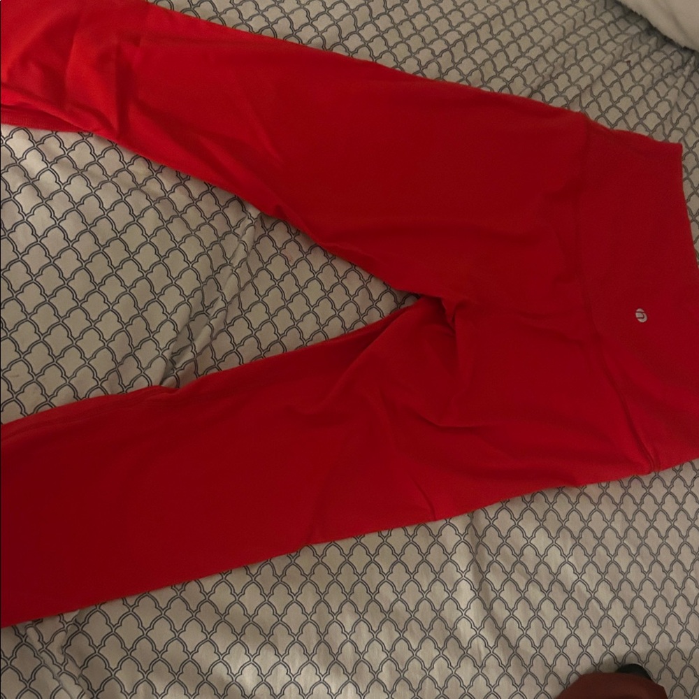 Women's Red Capris